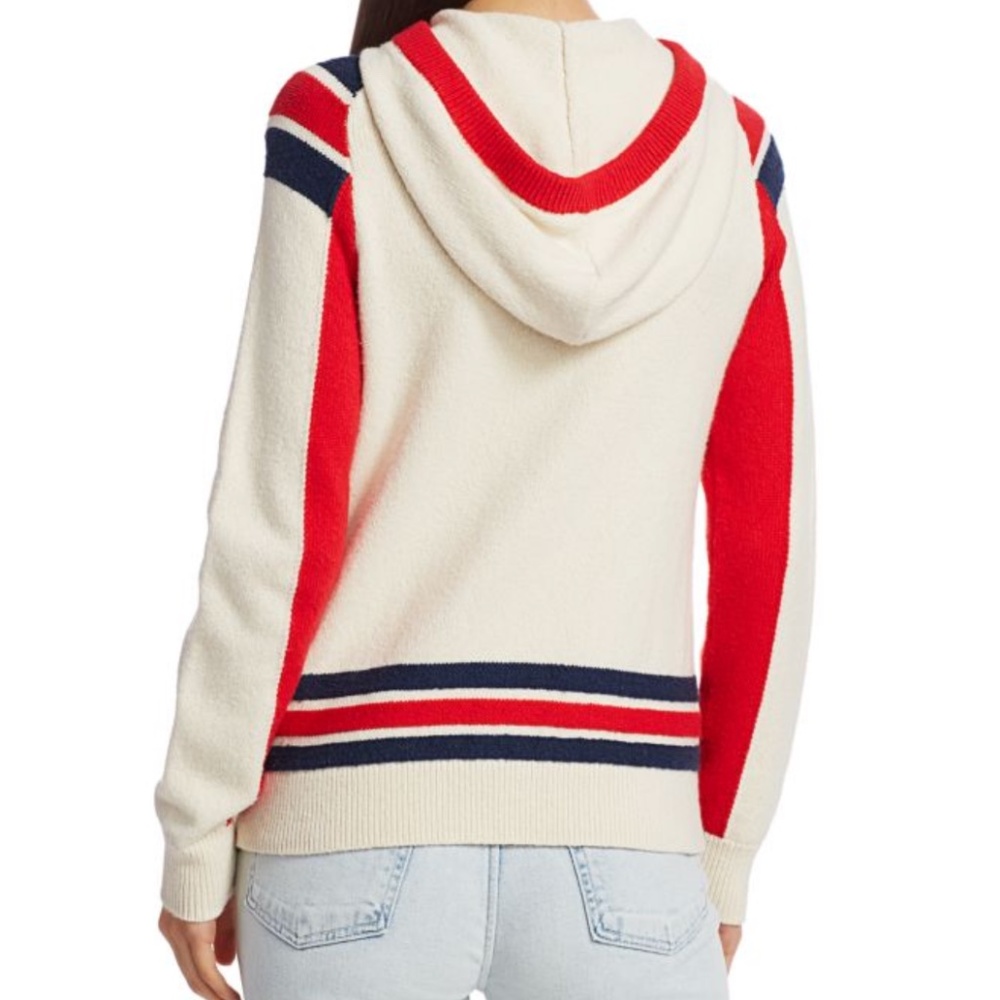 RAG & BONE Julee Zip-Up Striped Hoodie NWT - Picture 2 of 5